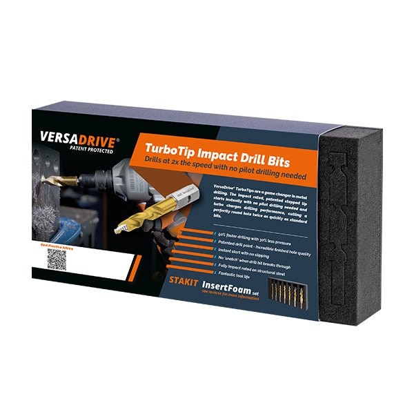 HMT TurboTip Impact Drill Bit InsertFoam Set, 11/12/13/14/16/18/20